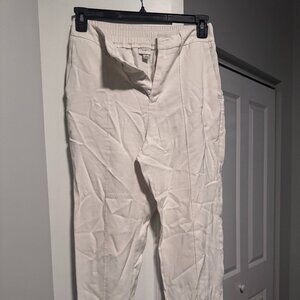 White Linen Pants Size 8.